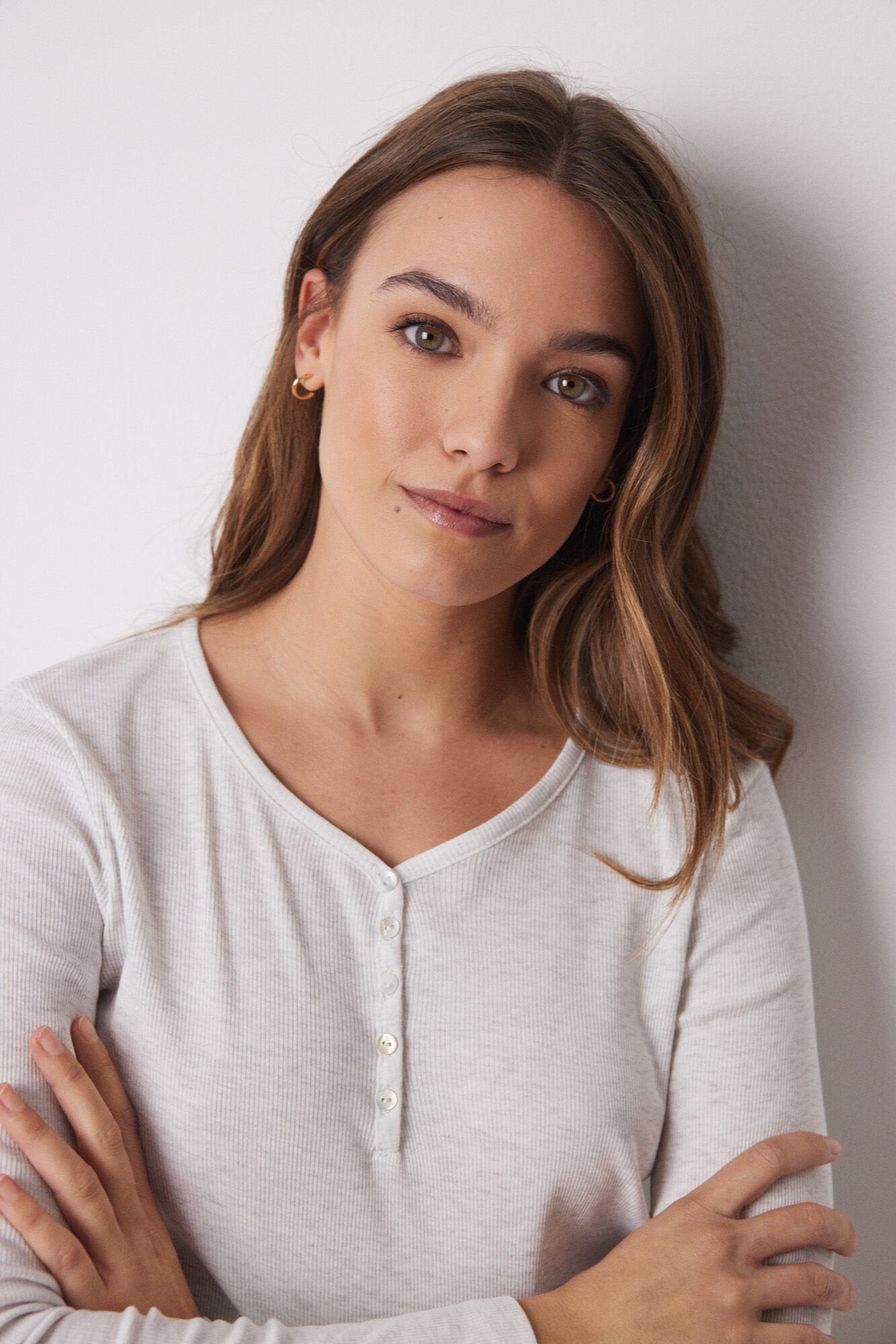Women Secret_Gray Ribbed Long Sleeve -Shirt_3279672_48_02