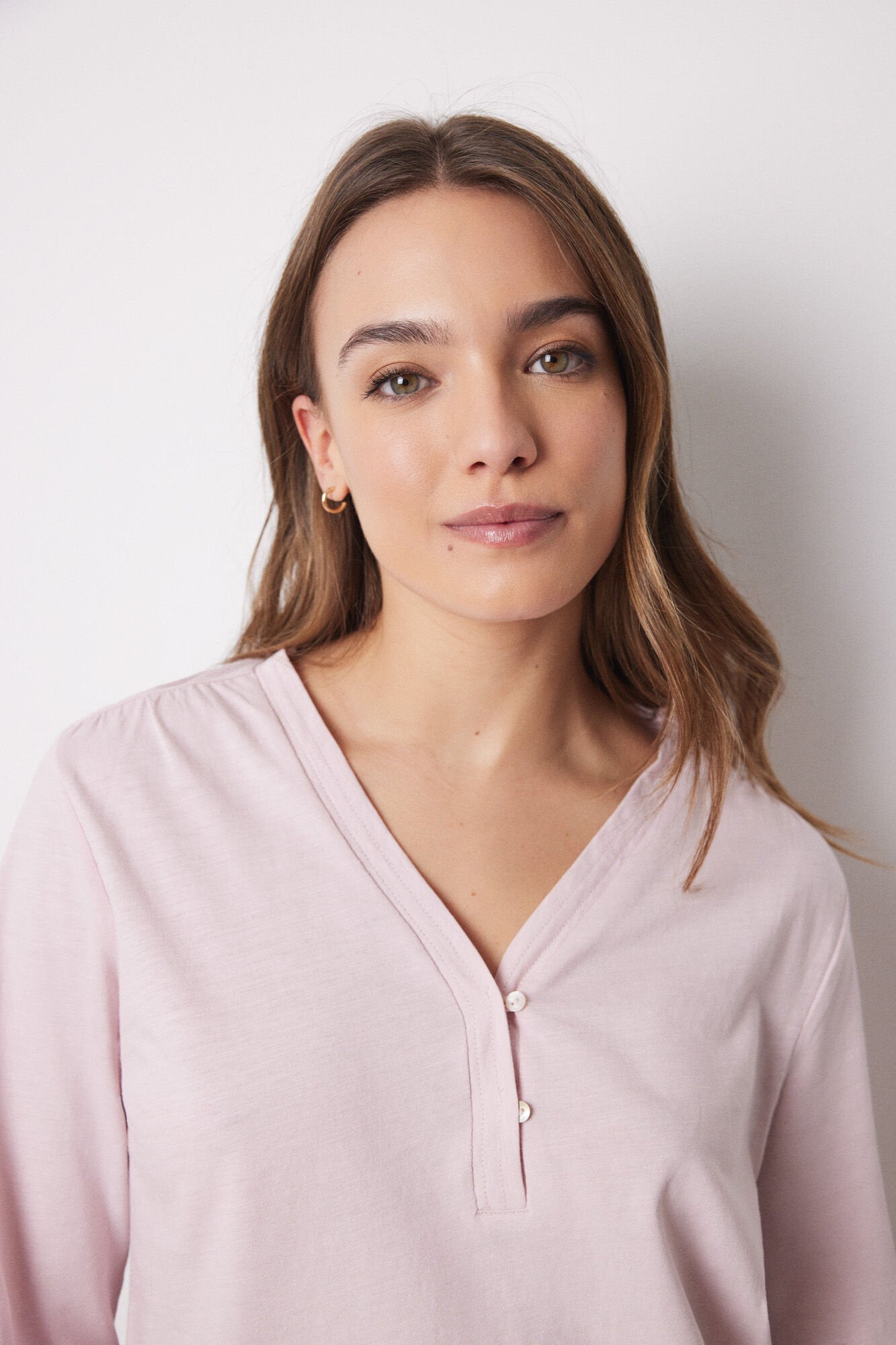 Women Secret_Pink 100% Cotton Long-Sleeved Top_3279674_70_02