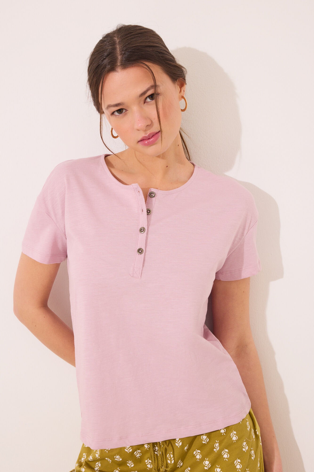 Women Secret_Short Sleeve T T-Shirt 100% Cotton Pink_3279692_72_03