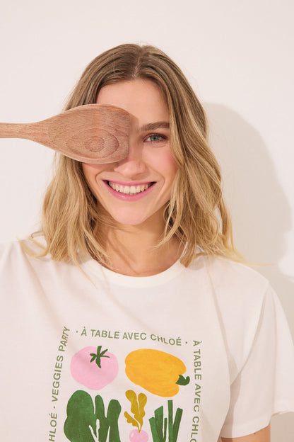 Women Secret_100% Cotton Short Sleeve T-Shirt &quot;Vegetables&quot;_3279694_96_02