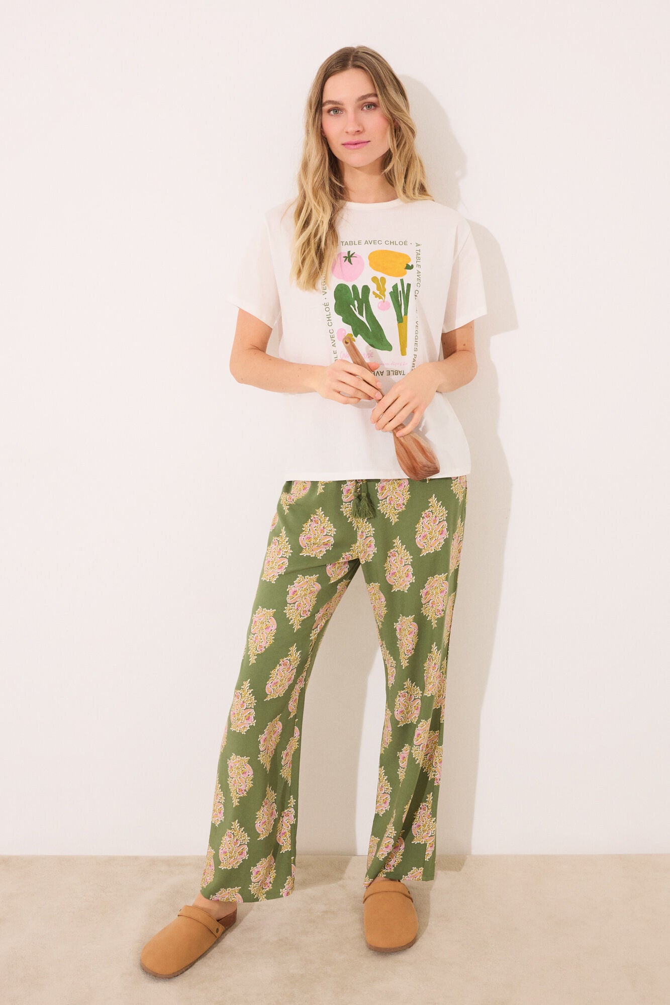 Women Secret_100% Cotton Short Sleeve T-Shirt &quot;Vegetables&quot;_3279694_96_03