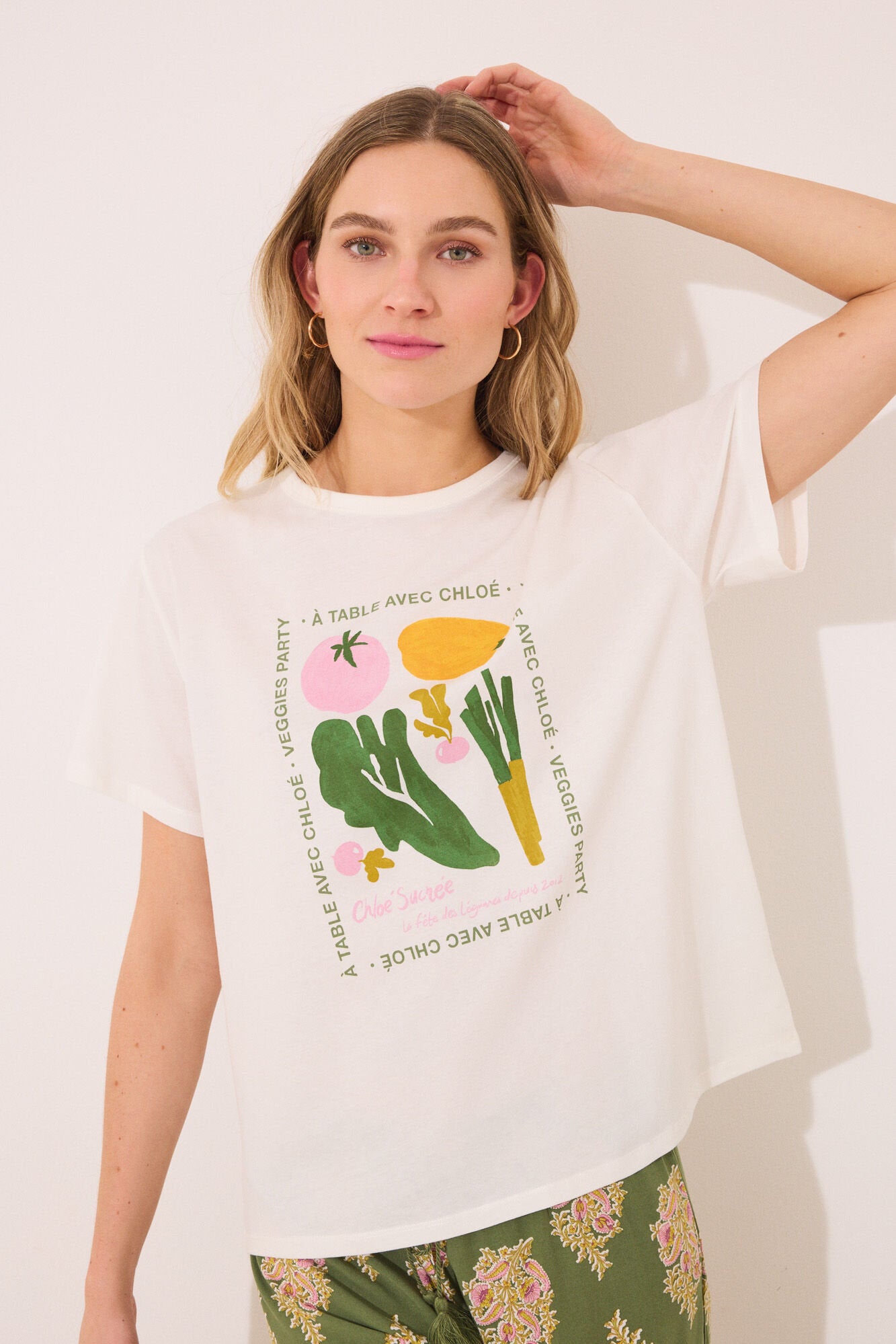Women Secret_100% Cotton Short Sleeve T-Shirt &quot;Vegetables&quot;_3279694_96_04
