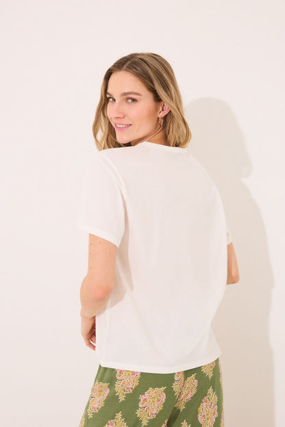 Women Secret_100% Cotton Short Sleeve T-Shirt &quot;Vegetables&quot;_3279694_96_06