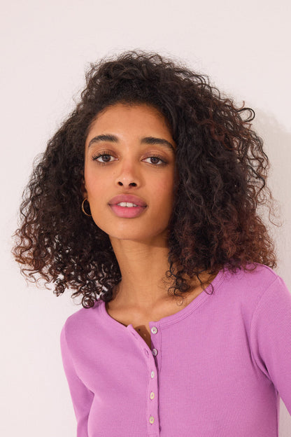 Women Secret_Purple Ribbed Long Sleeve T-Shirt_3279695_76_03