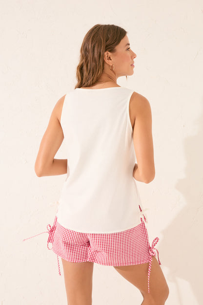 Women Secret_100% Cotton White Embroidered Vest Top_3279703_99_05