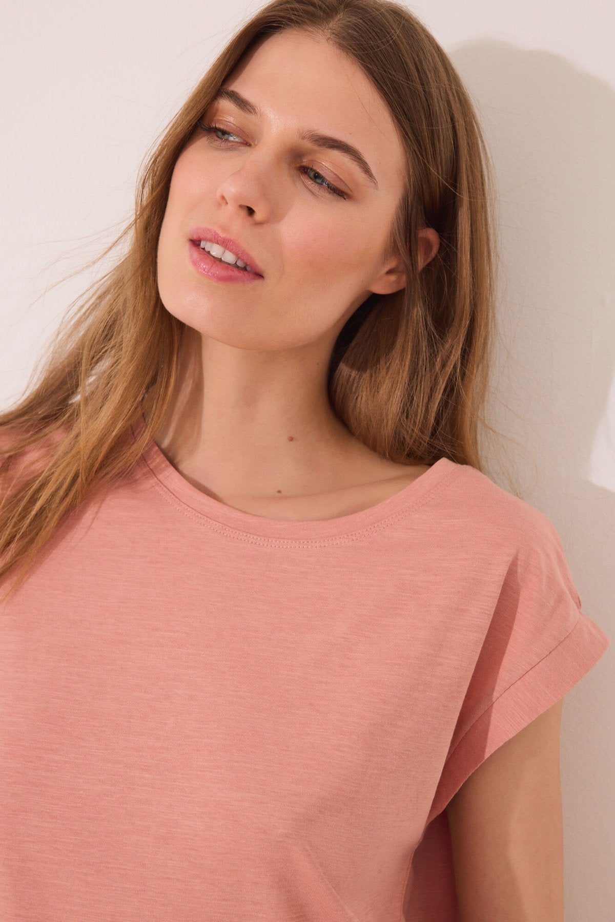 Women Secret_Orange Sleeve T-Shirt_3279708_65_03