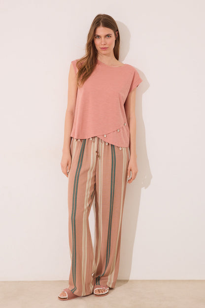 Women Secret_Orange Sleeve T-Shirt_3279708_65_04