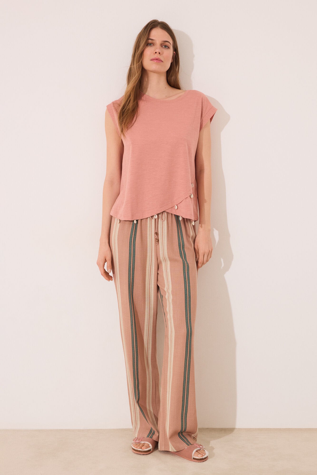 Women Secret_Orange Sleeve T-Shirt_3279708_65_06