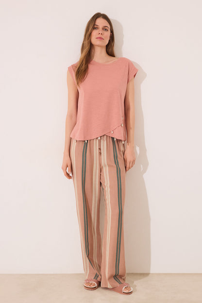 Women Secret_Orange Sleeve T-Shirt_3279708_65_06