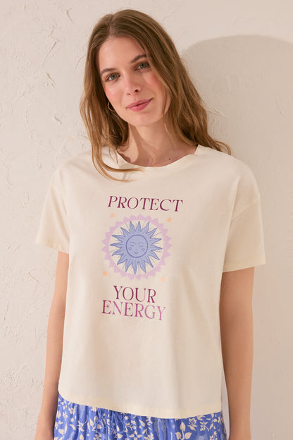 Women Secret_Ivory Cotton Short Sleeve Sleeved T-Shirt_3279711_96_01
