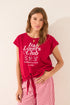 Women Secret_100% Cotton Red Snoopy Short Sleeve T-Shirt_3279712_60_01