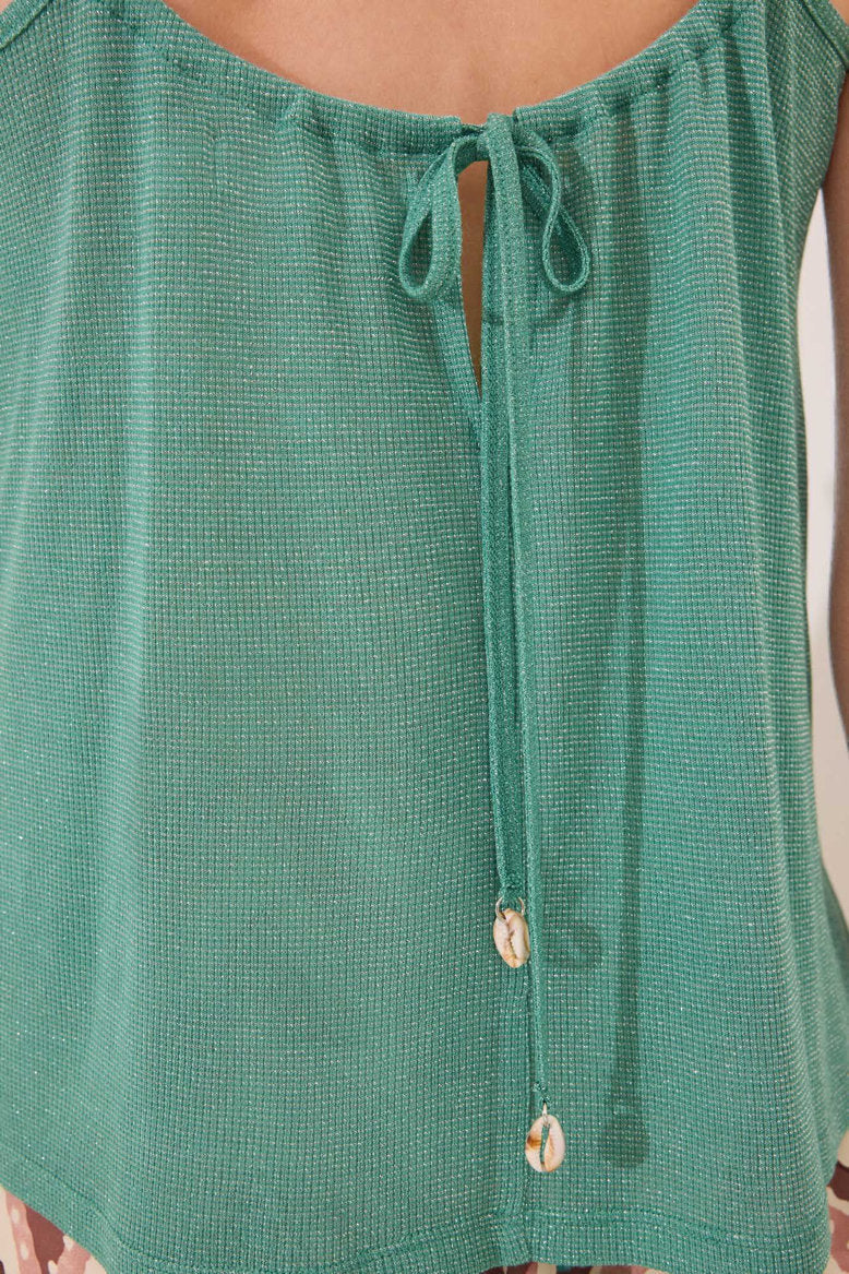 Women Secret_Green Ribbed Vest Top_3279715_22_02