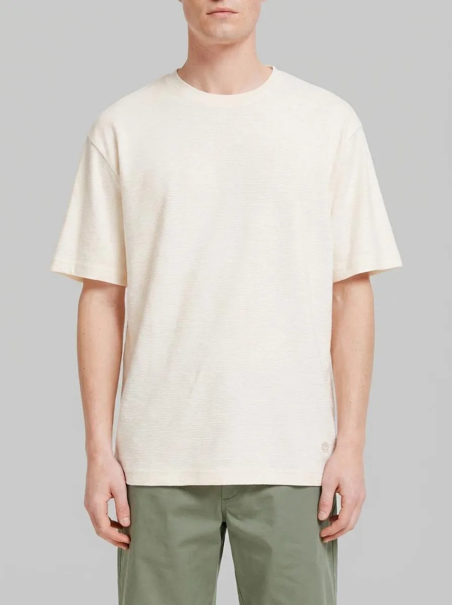 Springfield White Men Textured T-Shirt SKU: 3283428_97 Image 00