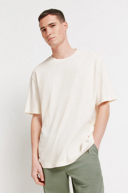 Springfield White Men Textured T-Shirt SKU: 3283428_97 Image 01