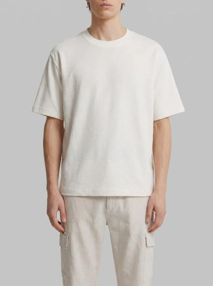 Springfield White Men Textured T-Shirt SKU: 3283430_97 Image 00