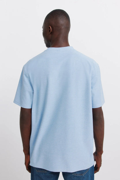 Springfield Blue Men Oxford T-Shirt SKU: 3283433_15 Image 03