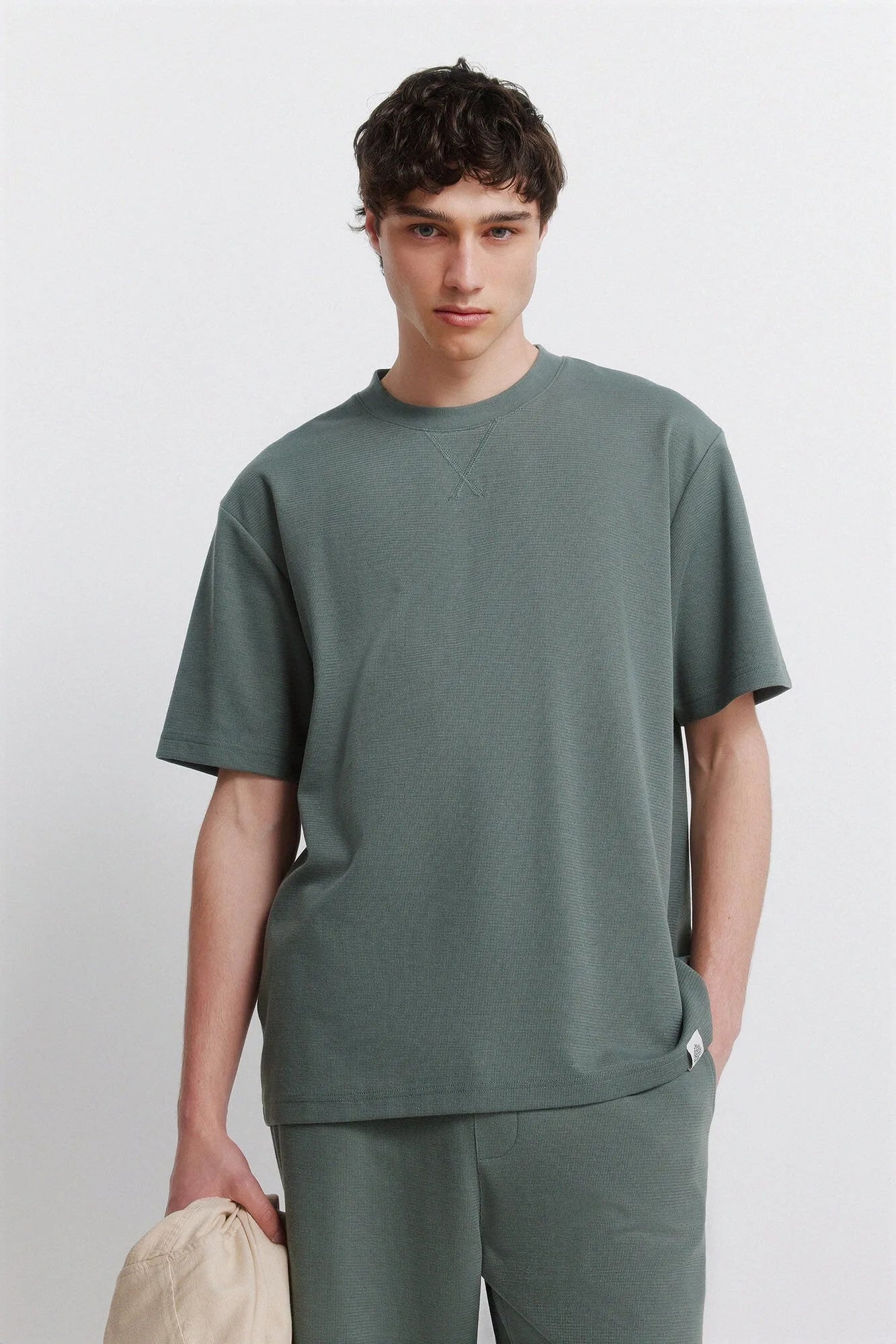 Springfield 0 Men Waffle T-Shirt SKU: 3283434_23 Image 01