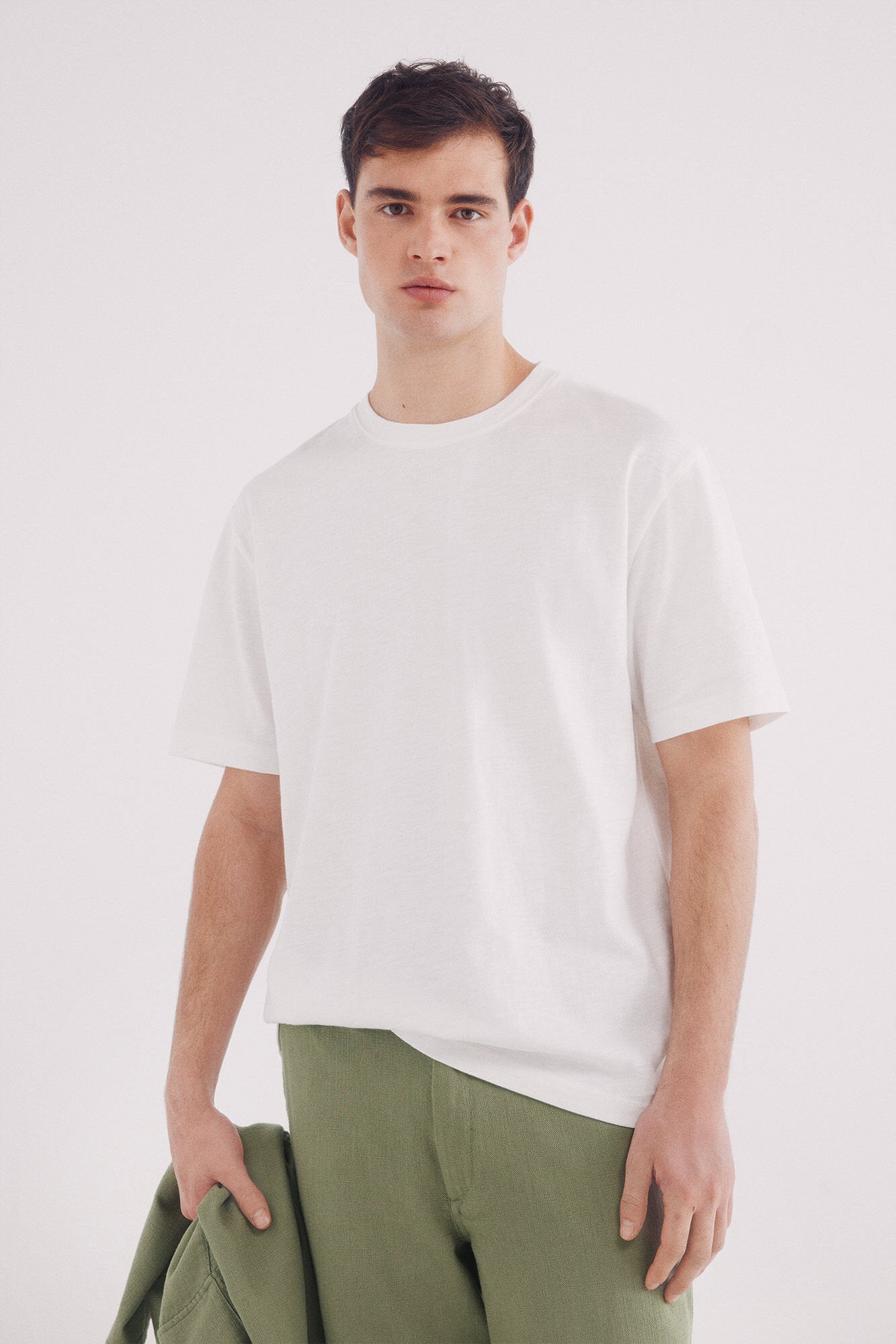 Springfield_Slub Cotton T-Shirt_3289503_96_01