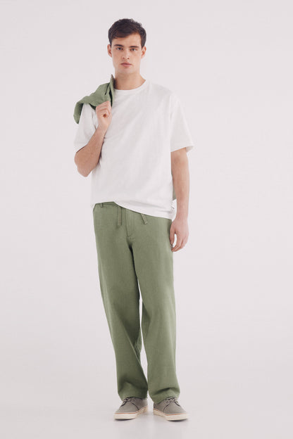 Springfield_Slub Cotton T-Shirt_3289503_96_02