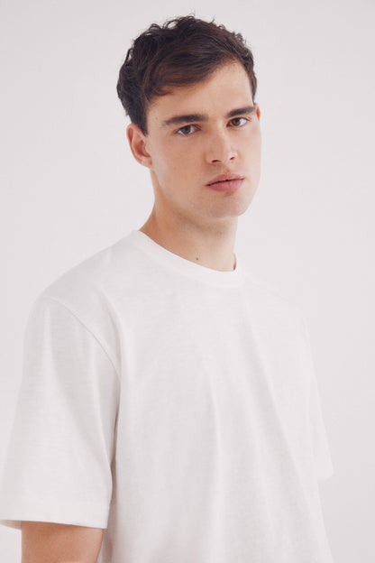 Springfield_Slub Cotton T-Shirt_3289503_96_03