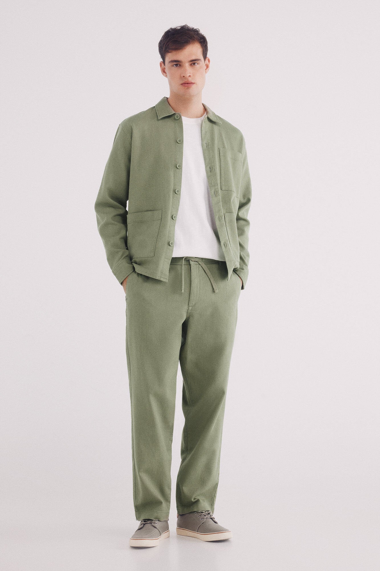 Springfield_Slub Cotton T-Shirt_3289503_96_05