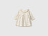 Benetton Creamy White Girl Dress with Panties SKU: 32DRAV00S_901 Image 01