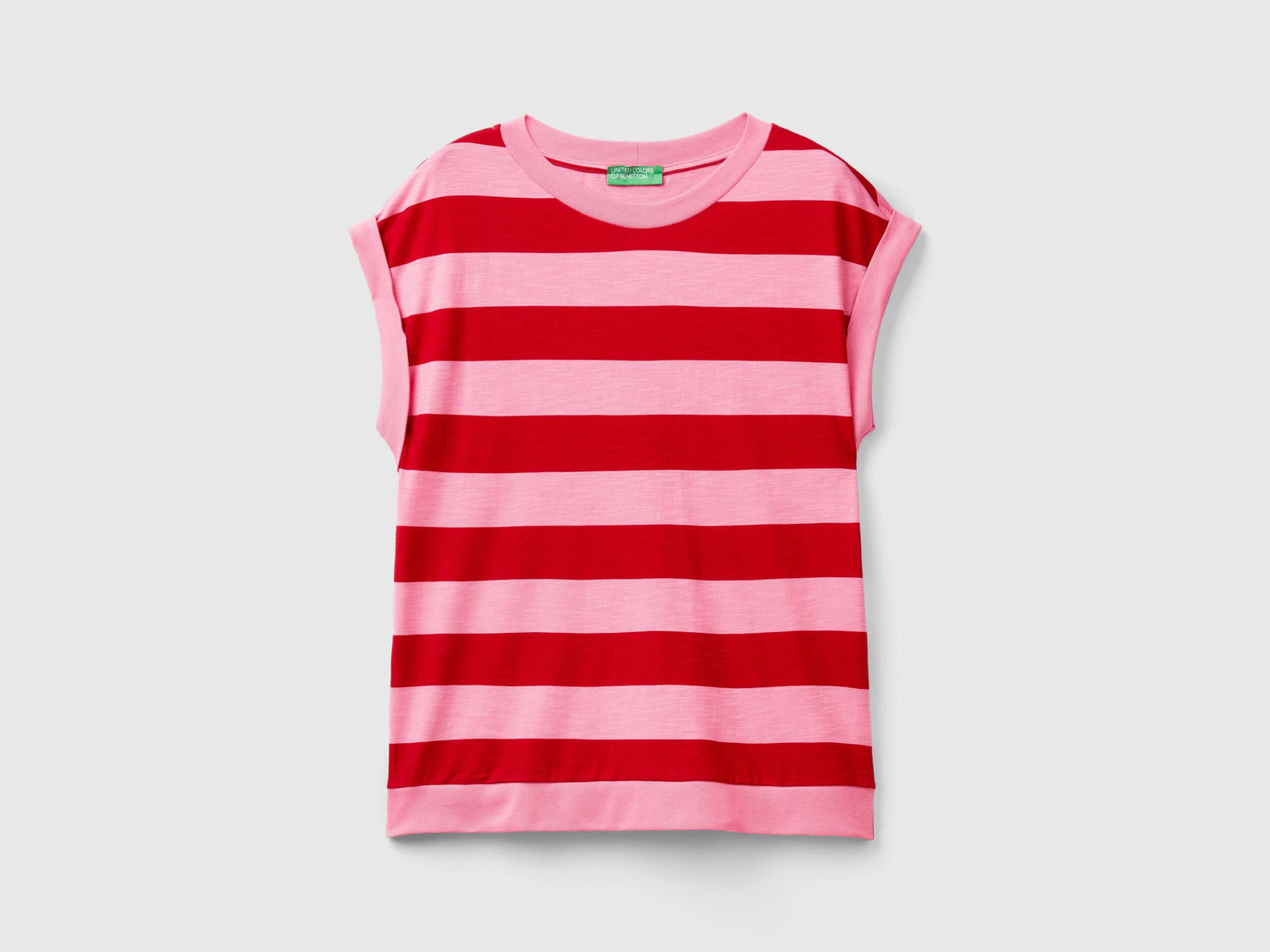 Striped T-Shirt In 100% Cotton_32FXD107K_78T_03