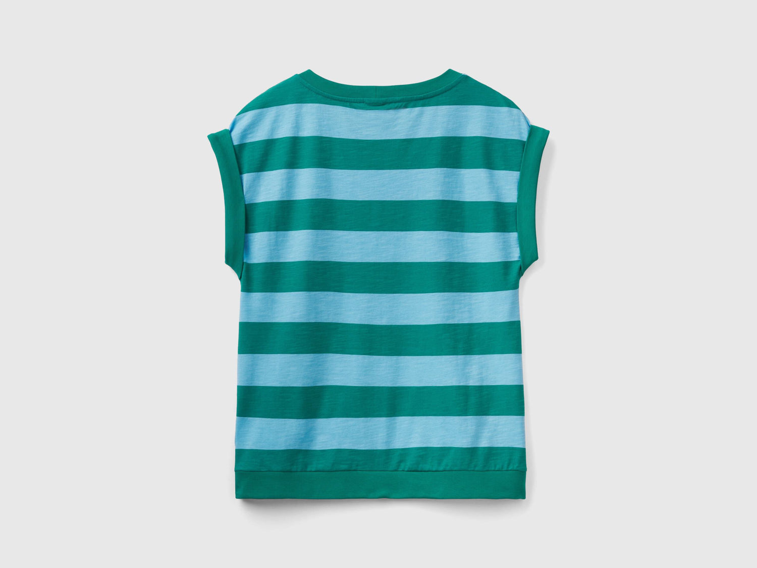 Striped T-Shirt In 100% Cotton_32FXD107K_78V_04