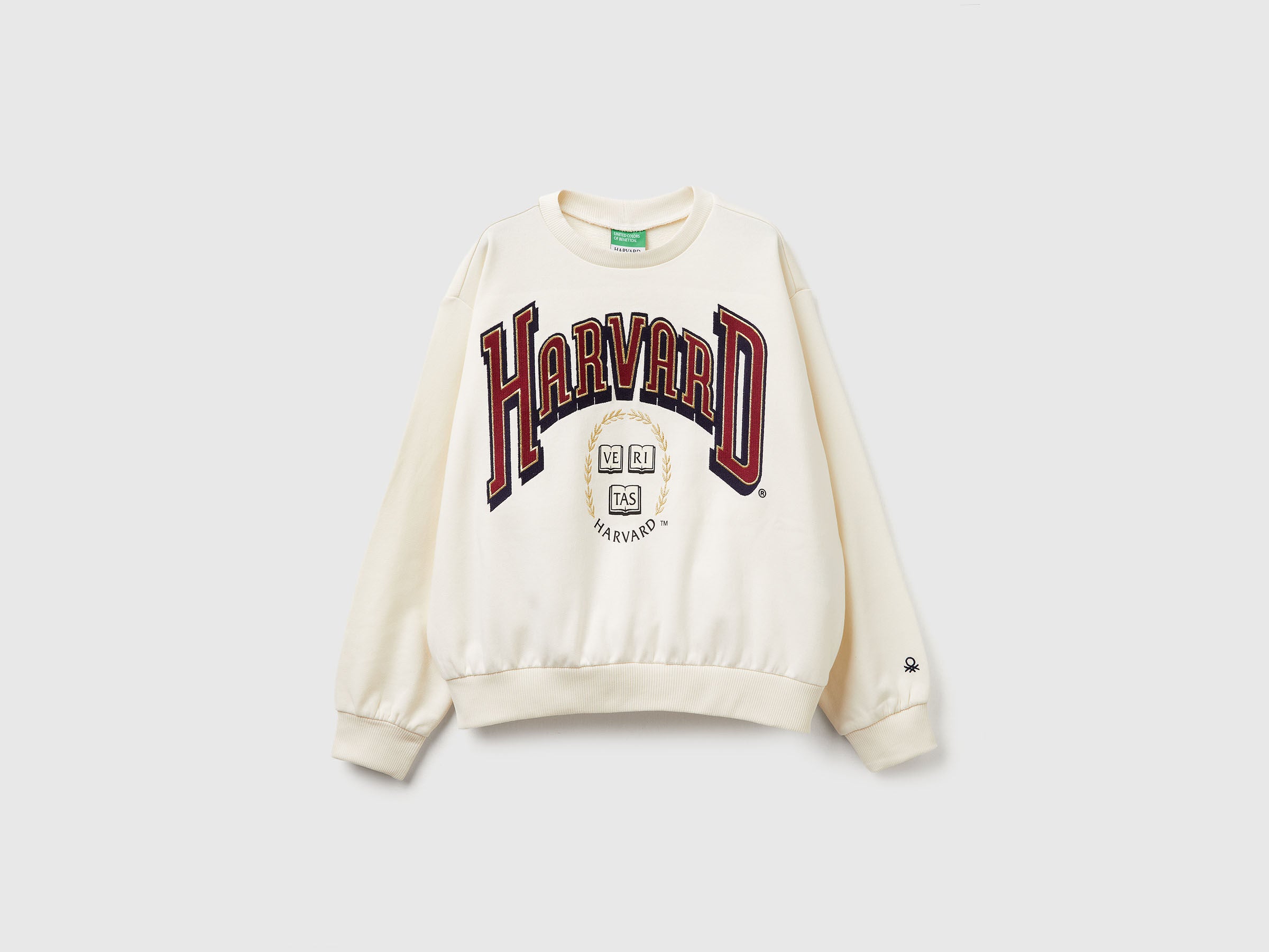 Benetton_Creamy White_©Harvard University Sweatshirt_32N4C10PQ_0R2_01