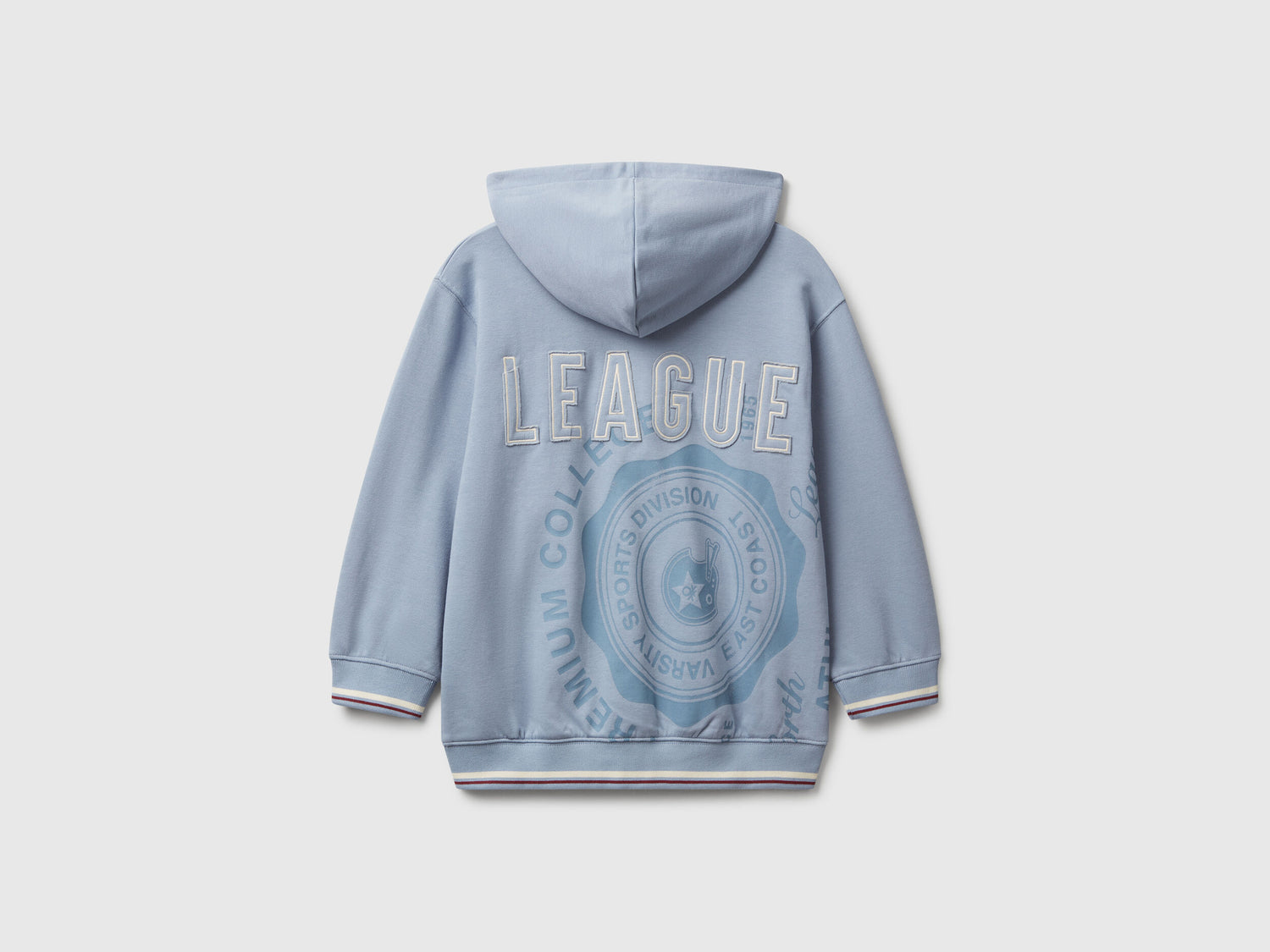 Benetton_Light Blue_Oversized Fit Sweatshirt with Print_32N4C505B_0W2_2