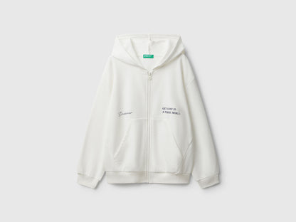 Benetton_Creamy White_Zip-Up Sweatshirt with Print_32N4C505I_074_01