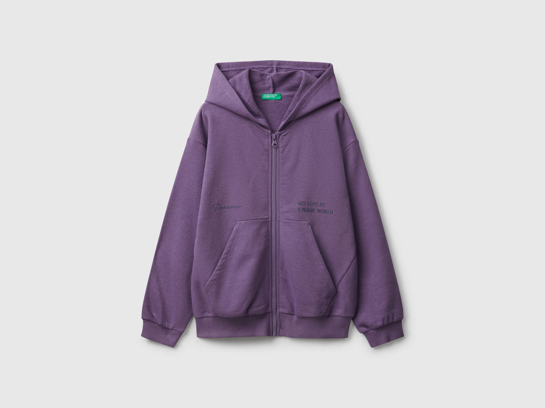Benetton_Purple_Zip-Up Sweatshirt with Print_32N4C505I_1V4_01