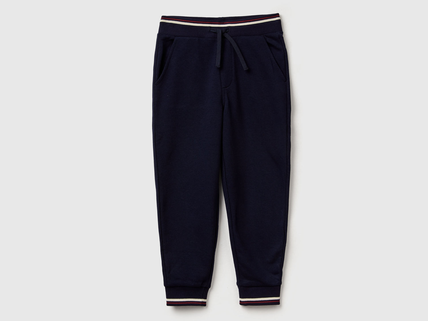 Benetton_Dark Blue_Sweatpants with Straight Leg_32N4CF06E_016_01