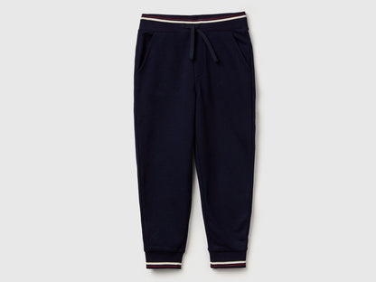 Benetton_Dark Blue_Sweatpants with Straight Leg_32N4CF06E_016_01