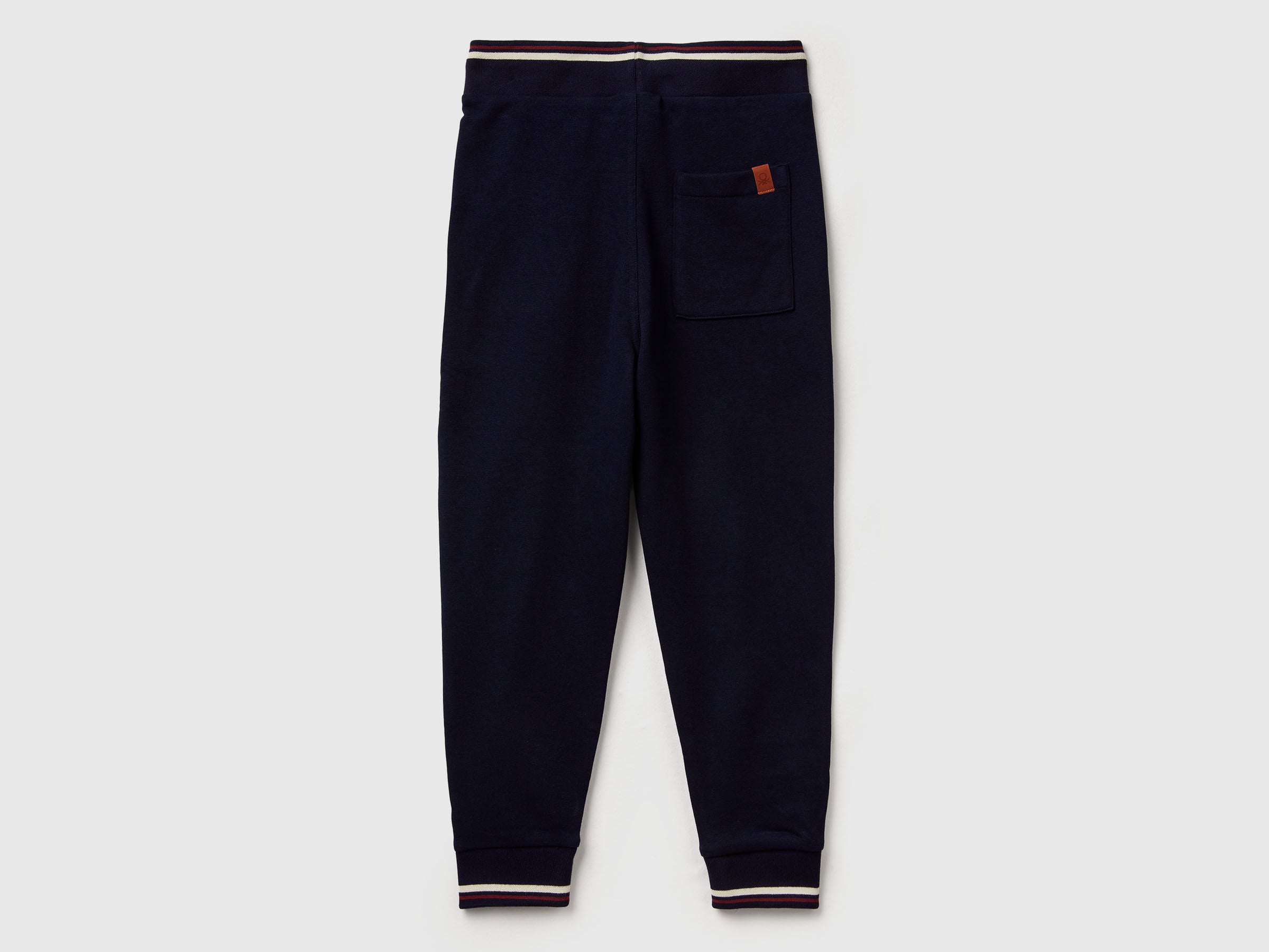 Benetton_Dark Blue_Sweatpants with Straight Leg_32N4CF06E_016_02