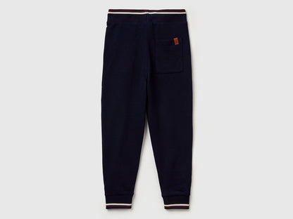 Benetton_Dark Blue_Sweatpants with Straight Leg_32N4CF06E_016_02