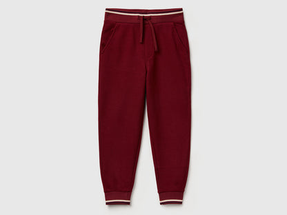 Benetton_Burgundy_Sweatpants with Straight Leg_32N4CF06E_129_01