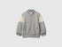 Benetton_Light Gray_Bomber Jacket in Sweat Fabric with Print and Embroidery_32N4G503Z_501_01