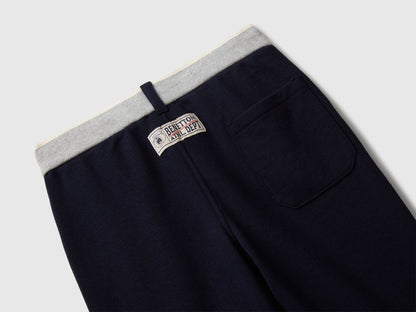 Benetton_Dark Blue_Sweatpants with Drawstring_32N4GF050_016_03