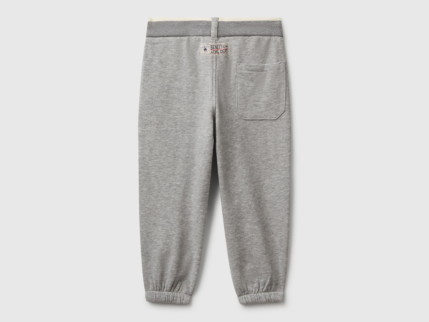 Benetton_Light Gray_Sweatpants with Drawstring_32N4GF050_501_02