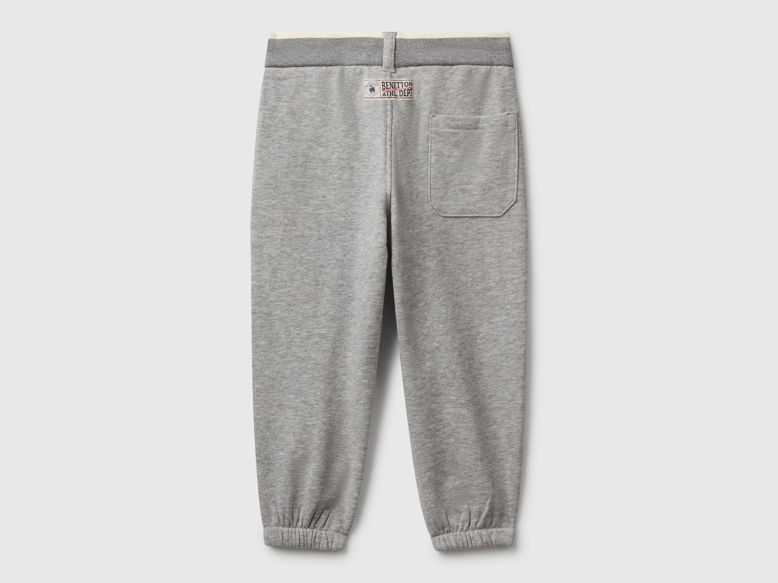 Benetton_Light Gray_Sweatpants with Drawstring_32N4GF050_501_02