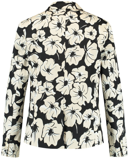 Classic Fit Blazer With Floral Print_330053 31293_1098_02