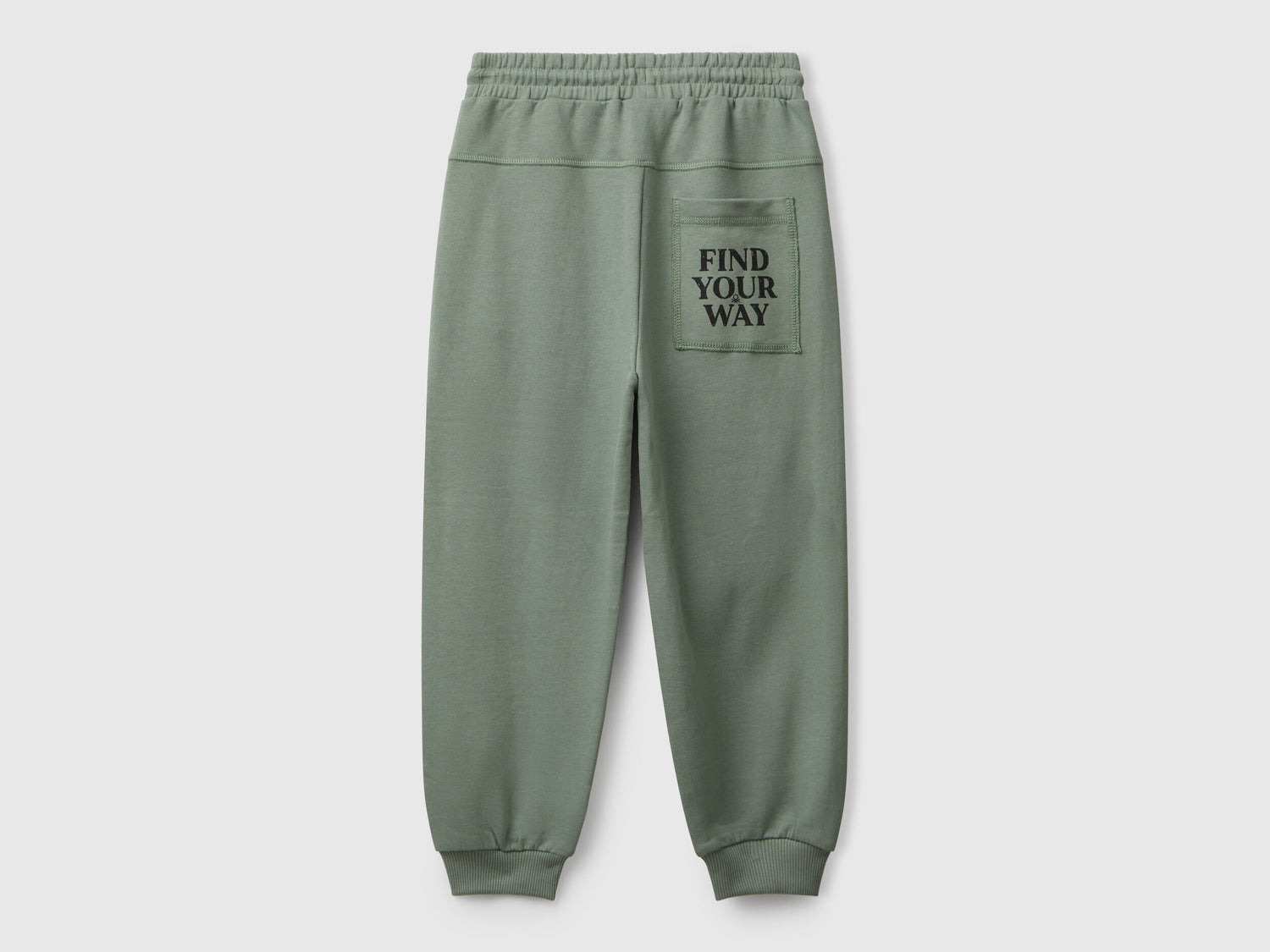 Benetton_Light Green_Sweatpants with Graffiti Print_33NVCF06D_075_02