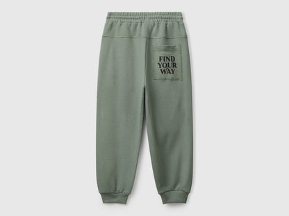 Benetton_Light Green_Sweatpants with Graffiti Print_33NVCF06D_075_02
