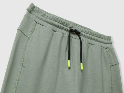Benetton_Light Green_Sweatpants with Graffiti Print_33NVCF06D_075_03