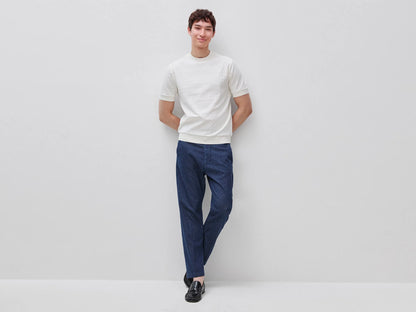 Benetton Creamy white Men Jacquard T-Shirt SKU: 33T4U10CD_0R2 Image 03
