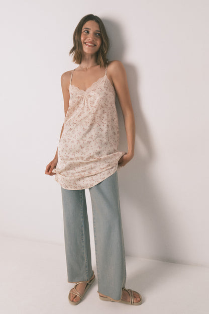 Women Secret_Pink_Loose Satin Nightgown with Pink Flower_3412909_71_08