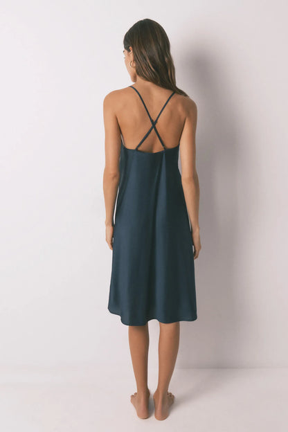 Women Secret_Medium Blue_Midi Blue Satin Nightgown_3412913_12_05