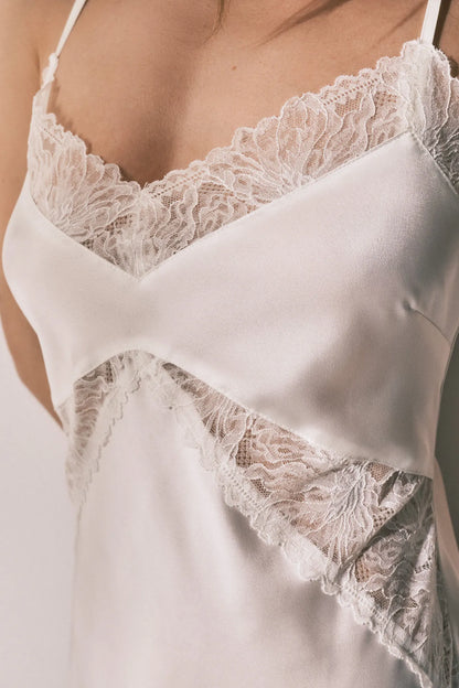 Women Secret_Ivory_Midi Satin Nightdress in White_3413704_96_03