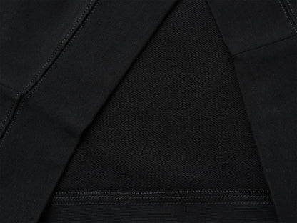 Benetton Black Men Closed Sweatshirt with Logo Patch SKU: 342ZU1093_700 Image 03
